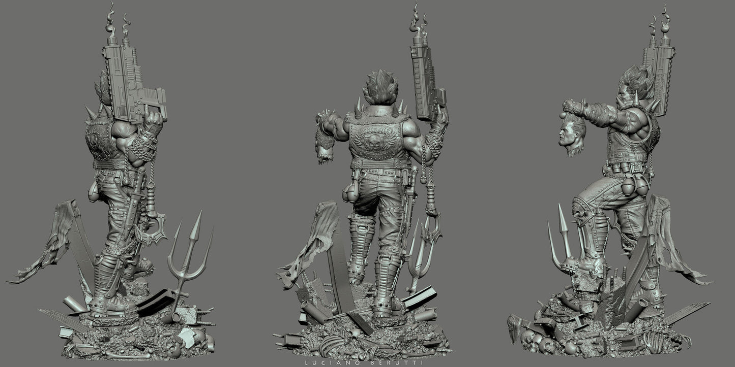 Lobo - DC Comics - STL 3D Print Files - 3D Printed Garage Kit ガレージキット Resin Model Scale Figure フィギュア