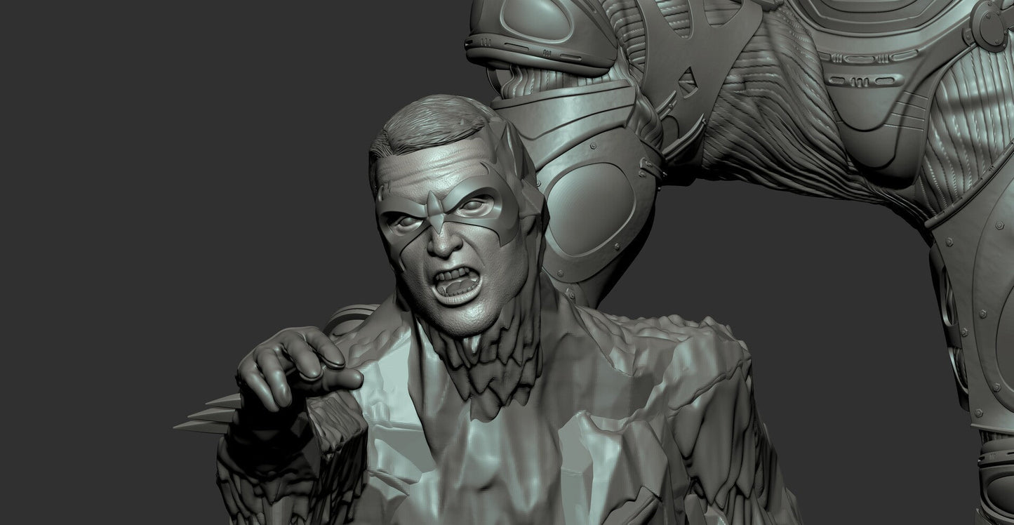 Mr Freeze - Arnold Schwarzenegger - Batman - STL 3D Print Files - 3D Printed Garage Kit ガレージキット Resin Model Scale Figure フィギュア