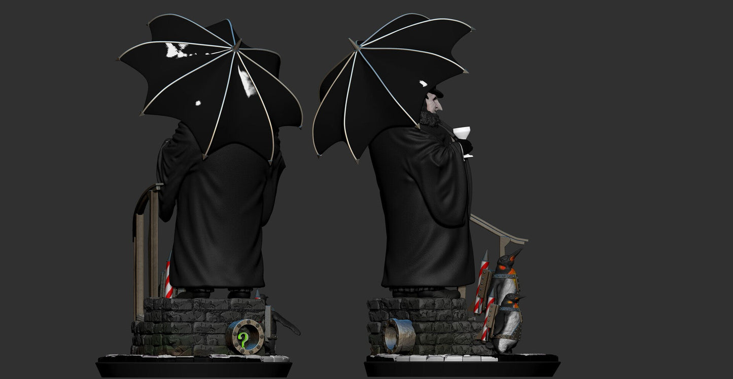Penguin - Dany DeVito - Batman - STL 3D Print Files - 3D Printed Garage Kit ガレージキット Resin Model Scale Figure フィギュア
