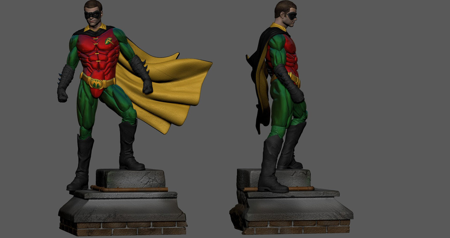 1607 Robin - Batman Forever - STL 3D Print Files - 3D Printed Garage Kit ガレージキット Resin Model Scale Figure フィギュア