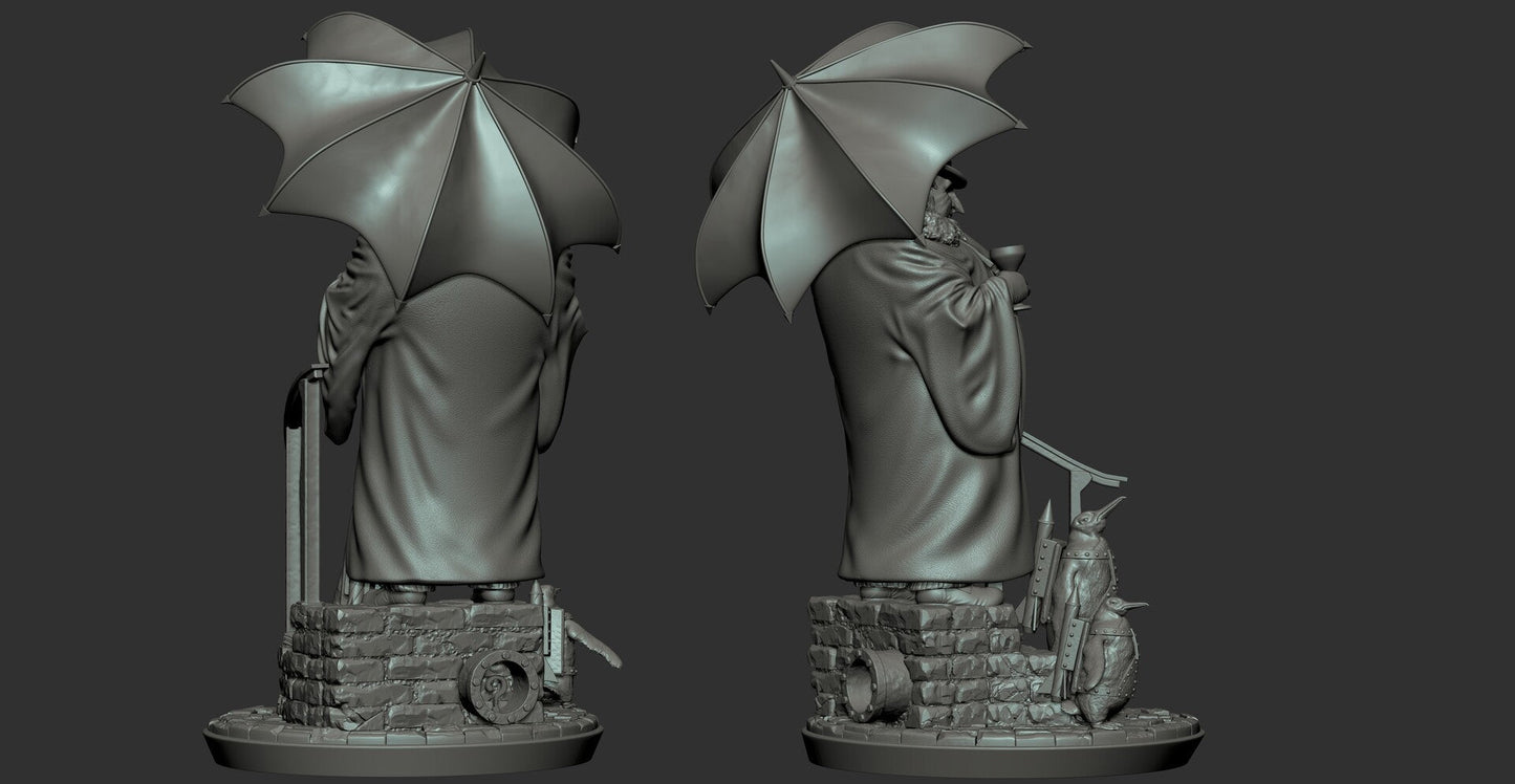 Penguin - Dany DeVito - Batman - STL 3D Print Files - 3D Printed Garage Kit ガレージキット Resin Model Scale Figure フィギュア