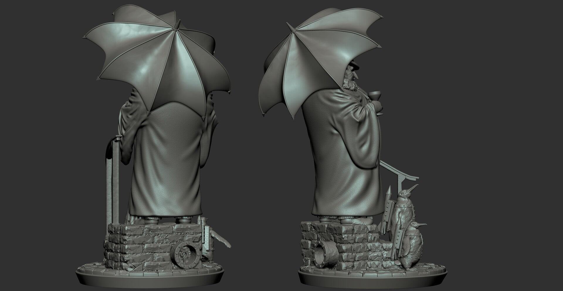 Penguin - Dany DeVito - Batman - STL 3D Print Files - 3D Printed Garage Kit ガレージキット Resin Model Scale Figure フィギュア