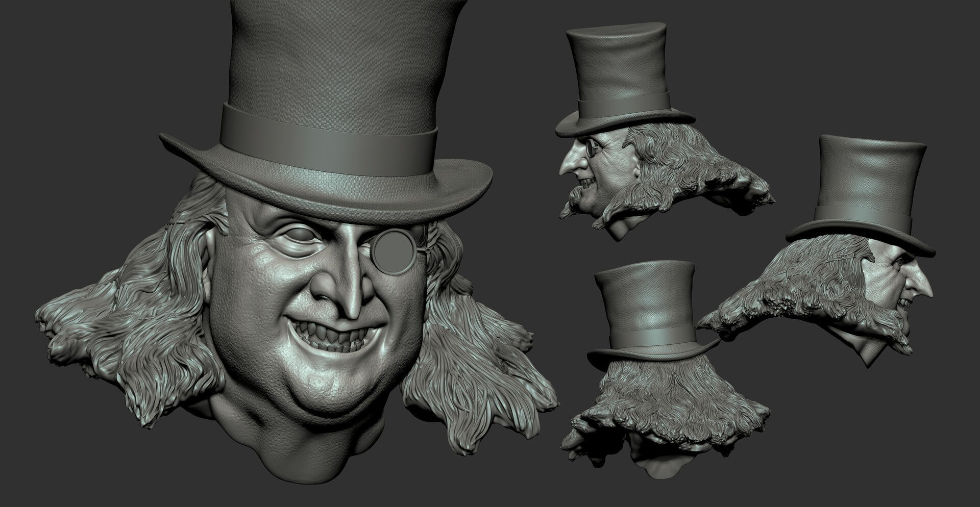 Penguin - Dany DeVito - Batman - STL 3D Print Files - 3D Printed Garage Kit ガレージキット Resin Model Scale Figure フィギュア