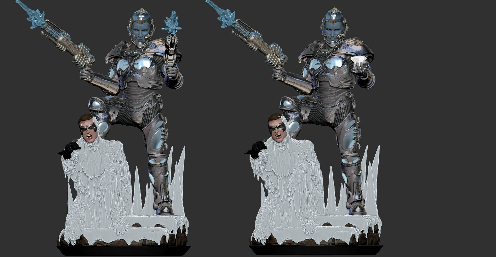 Mr Freeze - Arnold Schwarzenegger - Batman - STL 3D Print Files - 3D Printed Garage Kit ガレージキット Resin Model Scale Figure フィギュア