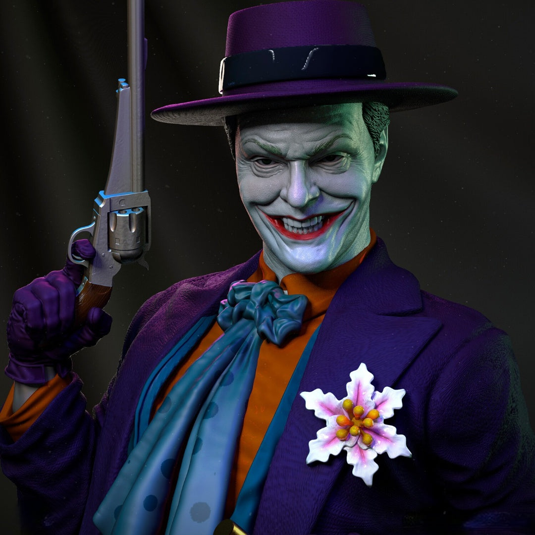 The Joker - Jack Nicholson - STL 3D Print Files - 3D Printed Garage Kit ガレージキット Resin Model Scale Figure フィギュア