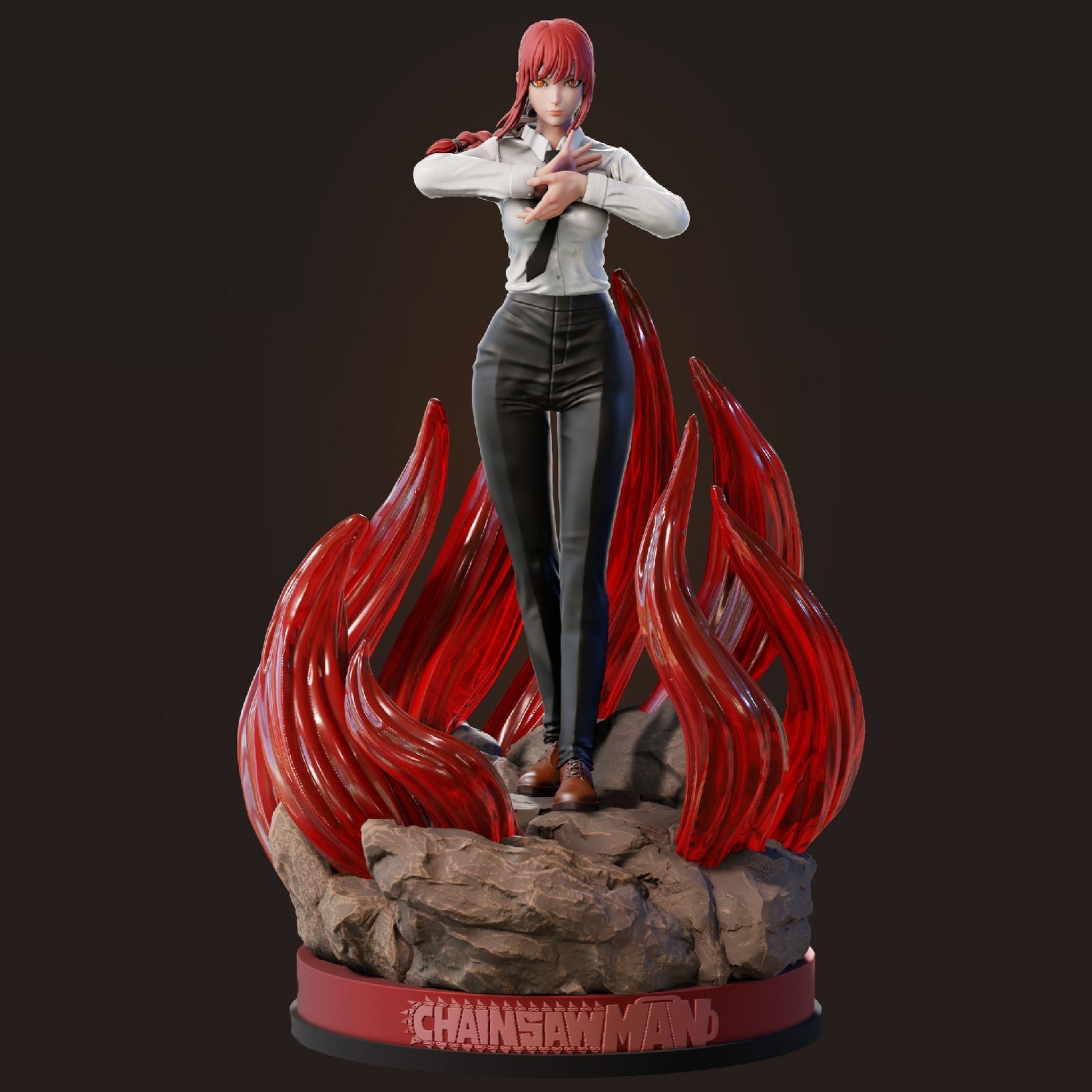 Makima - Chainsaw Man - STL 3D Print Files - 3D Printed Garage Kit ガレージキット Resin Model Scale Figure フィギュア