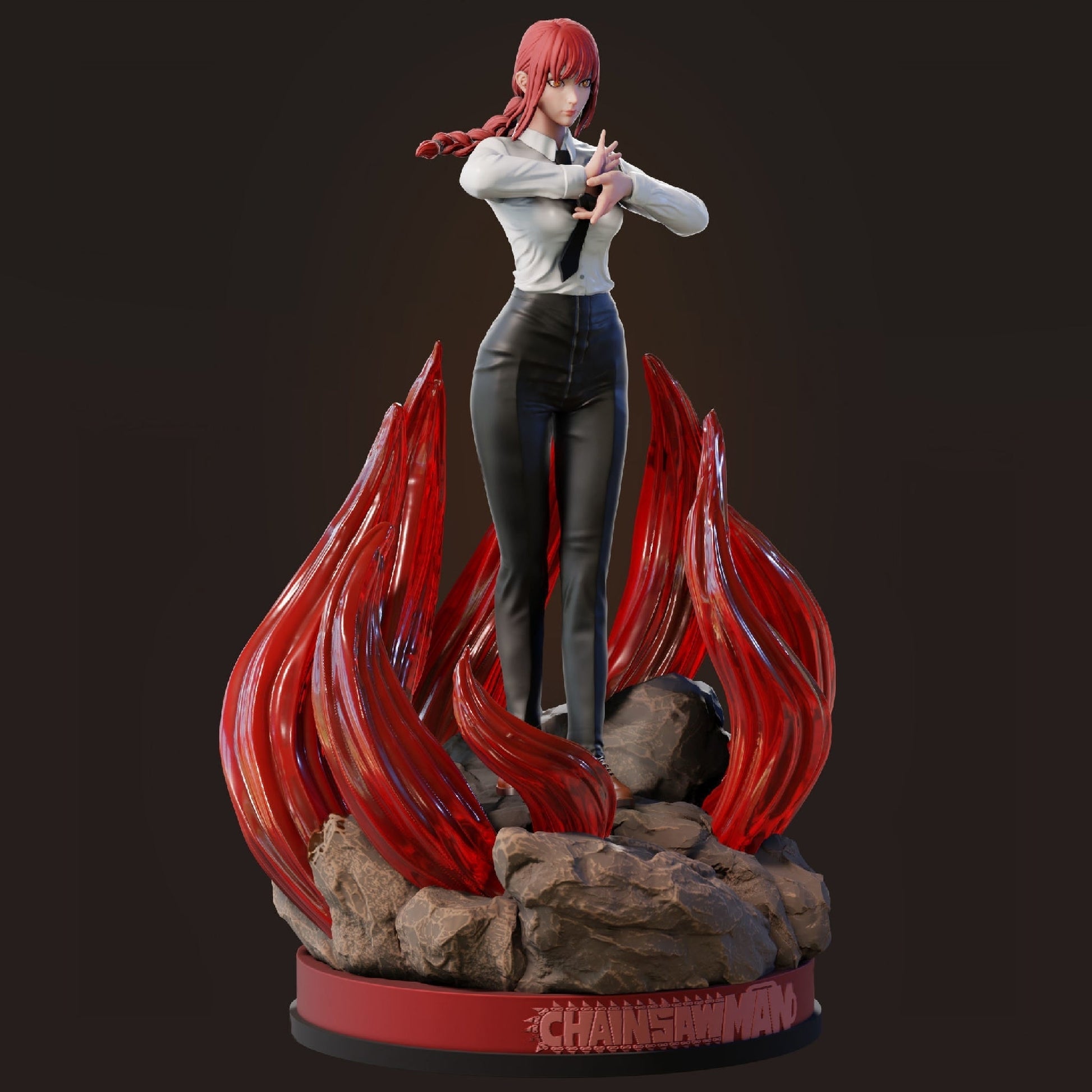 Makima - Chainsaw Man - STL 3D Print Files - 3D Printed Garage Kit ガレージキット Resin Model Scale Figure フィギュア
