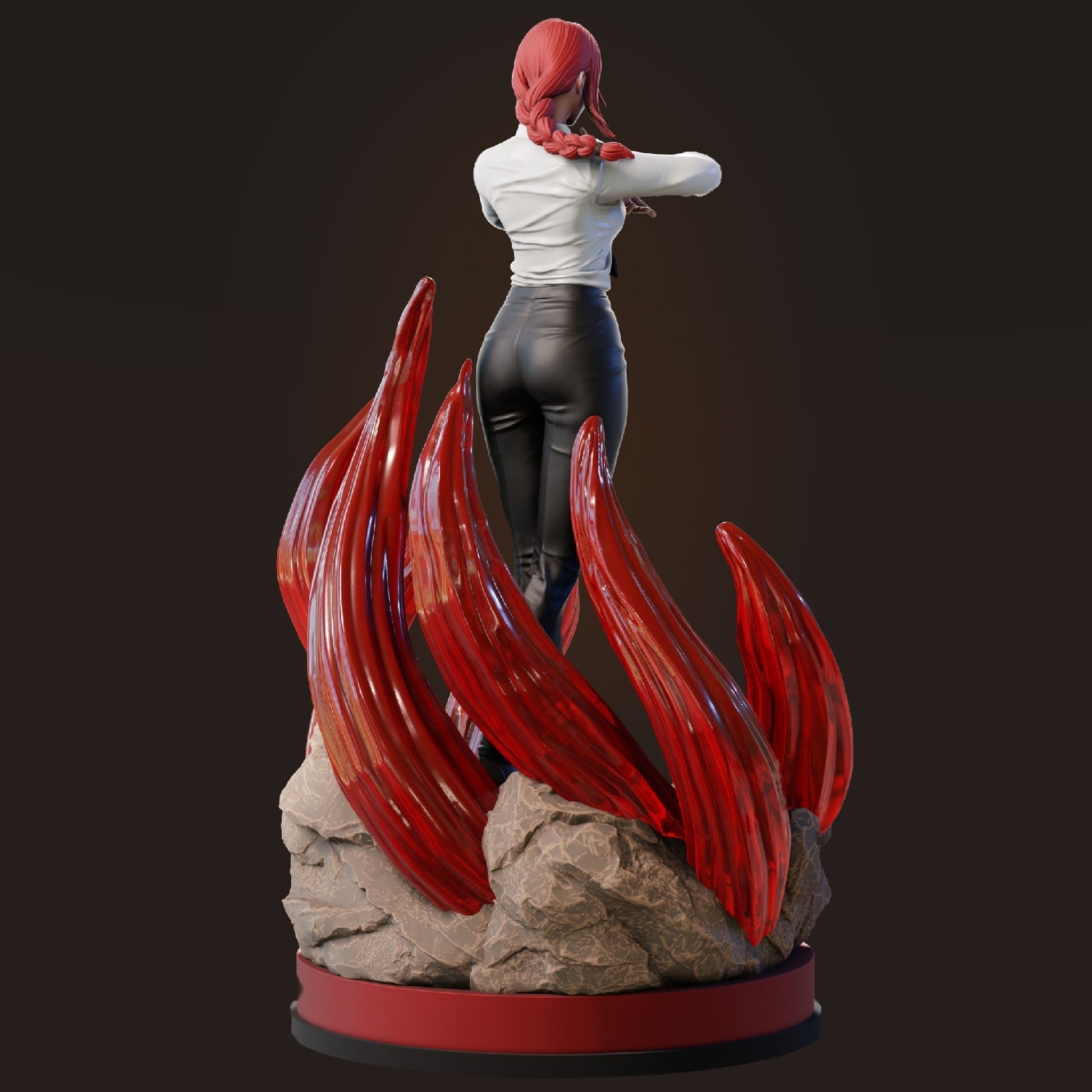 Makima - Chainsaw Man - STL 3D Print Files - 3D Printed Garage Kit ガレージキット Resin Model Scale Figure フィギュア