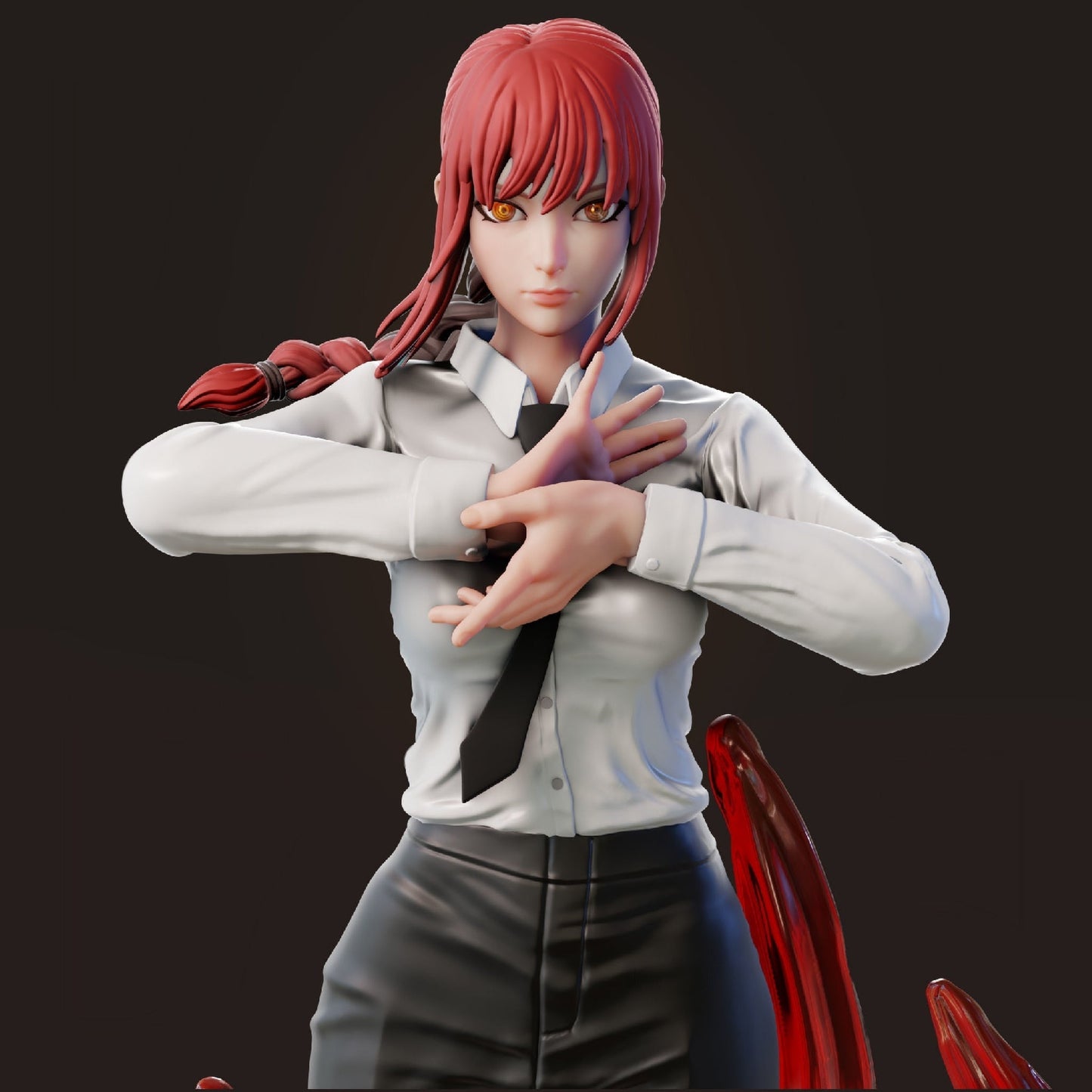 Makima - Chainsaw Man - STL 3D Print Files - 3D Printed Garage Kit ガレージキット Resin Model Scale Figure フィギュア