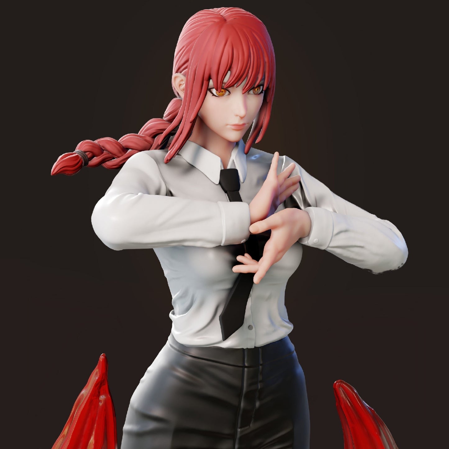 Makima - Chainsaw Man - STL 3D Print Files - 3D Printed Garage Kit ガレージキット Resin Model Scale Figure フィギュア