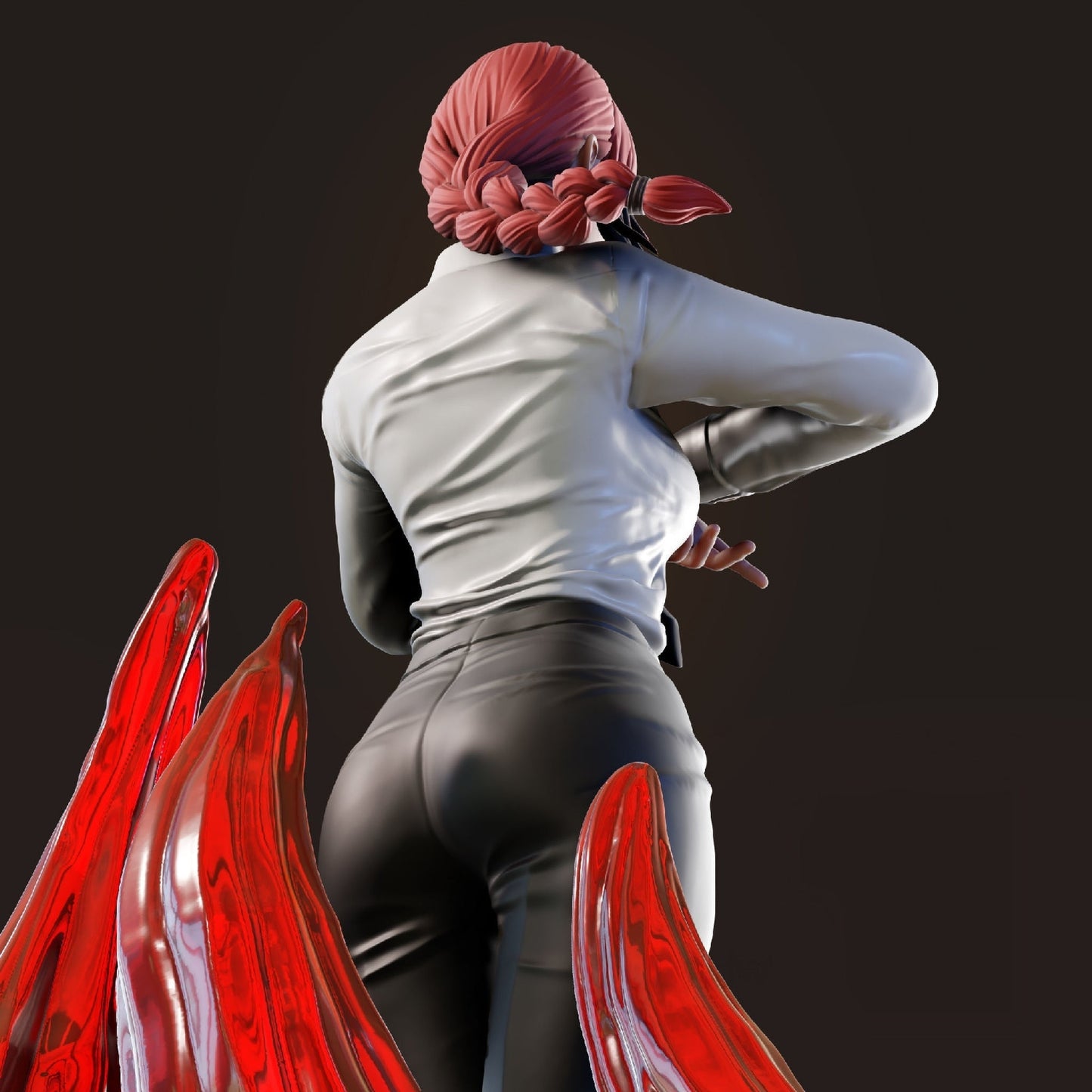 Makima - Chainsaw Man - STL 3D Print Files - 3D Printed Garage Kit ガレージキット Resin Model Scale Figure フィギュア