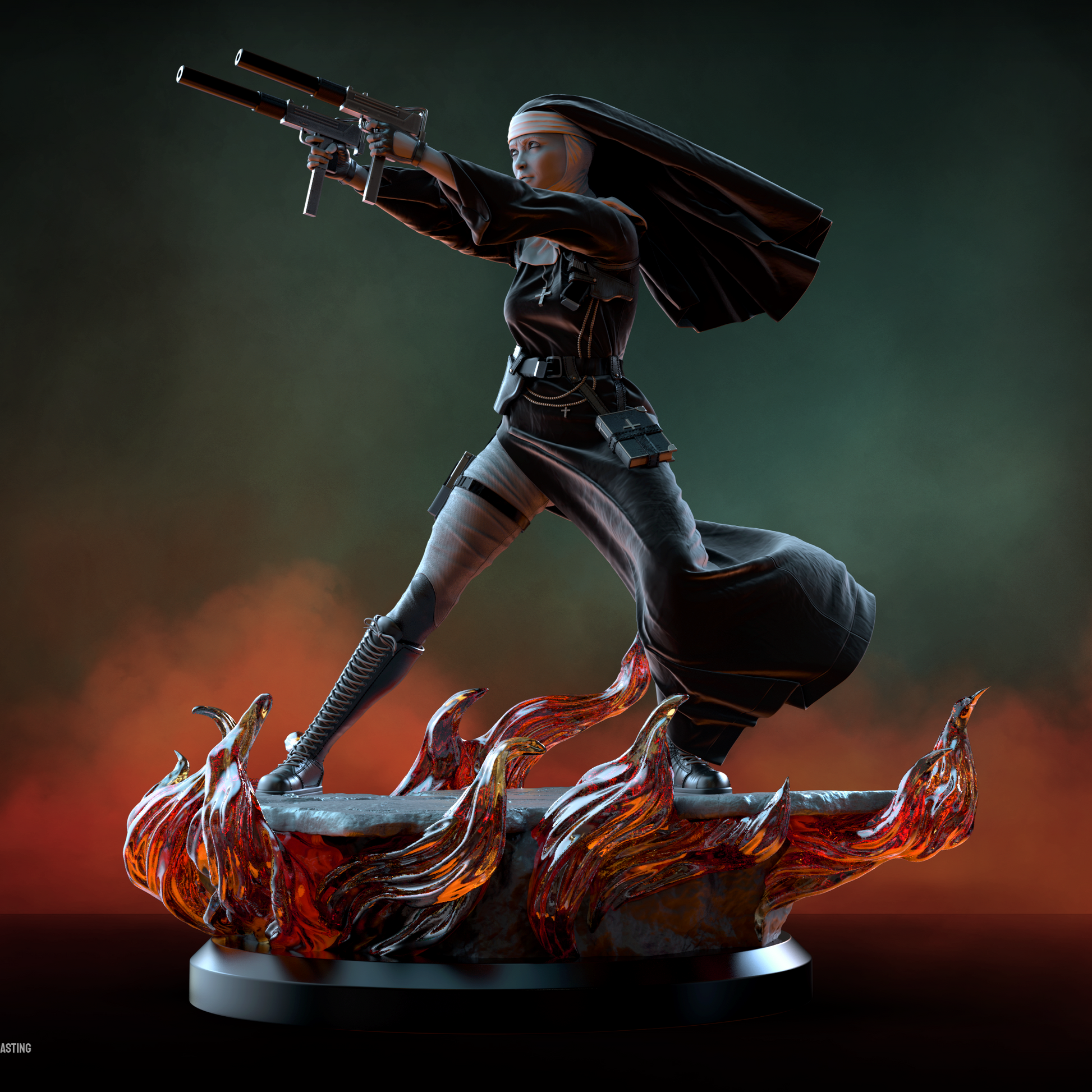 SISTER MARY Special Edition - STL 3D Print Files - 3D Printed Garage Kit ガレージキット Resin Model Scale Figure フィギュア