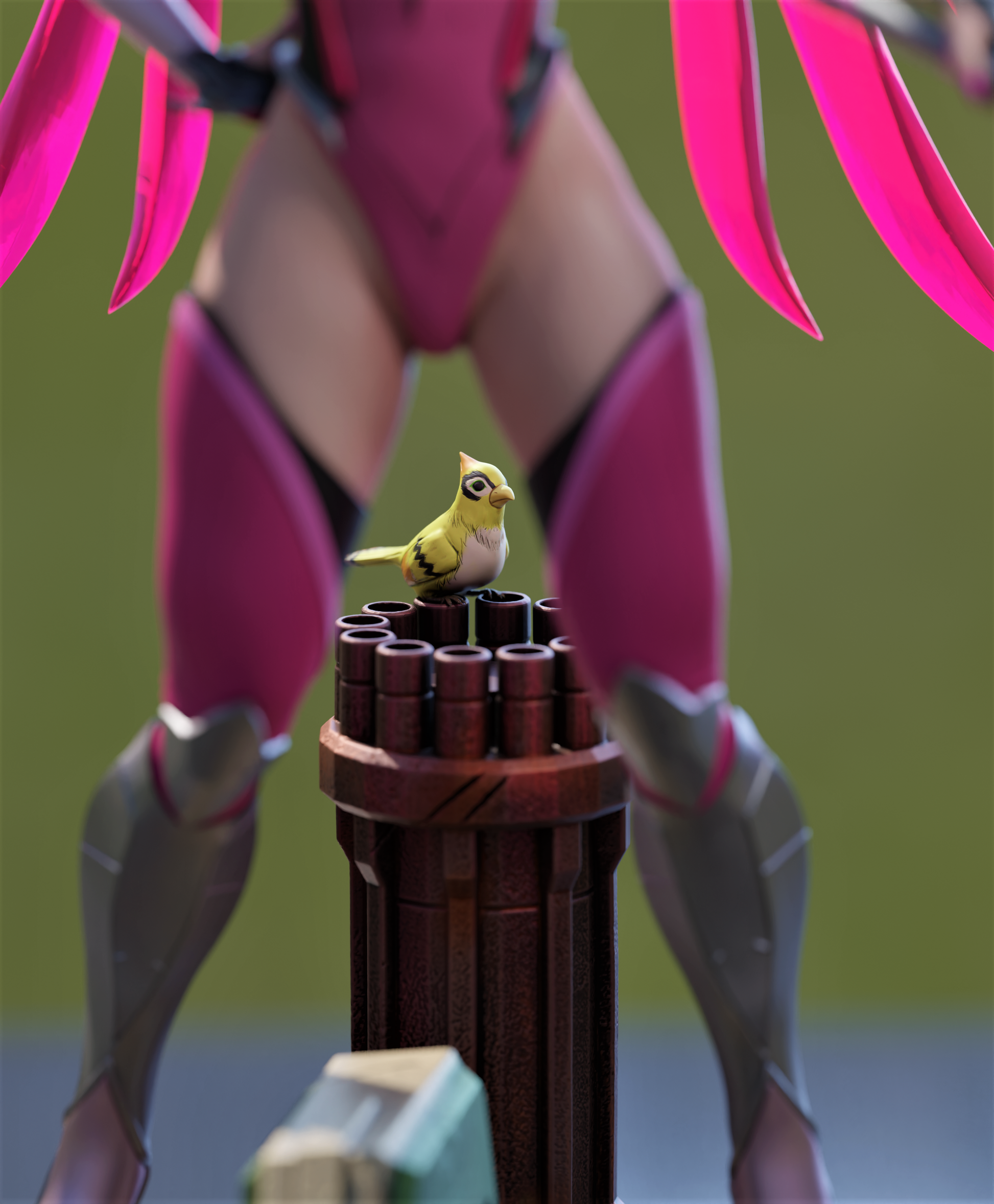 Pink Mercy Special Edition - Overwatch - STL 3D Print Files - 3D Printed Garage Kit ガレージキット Resin Model Scale Figure フィギュア