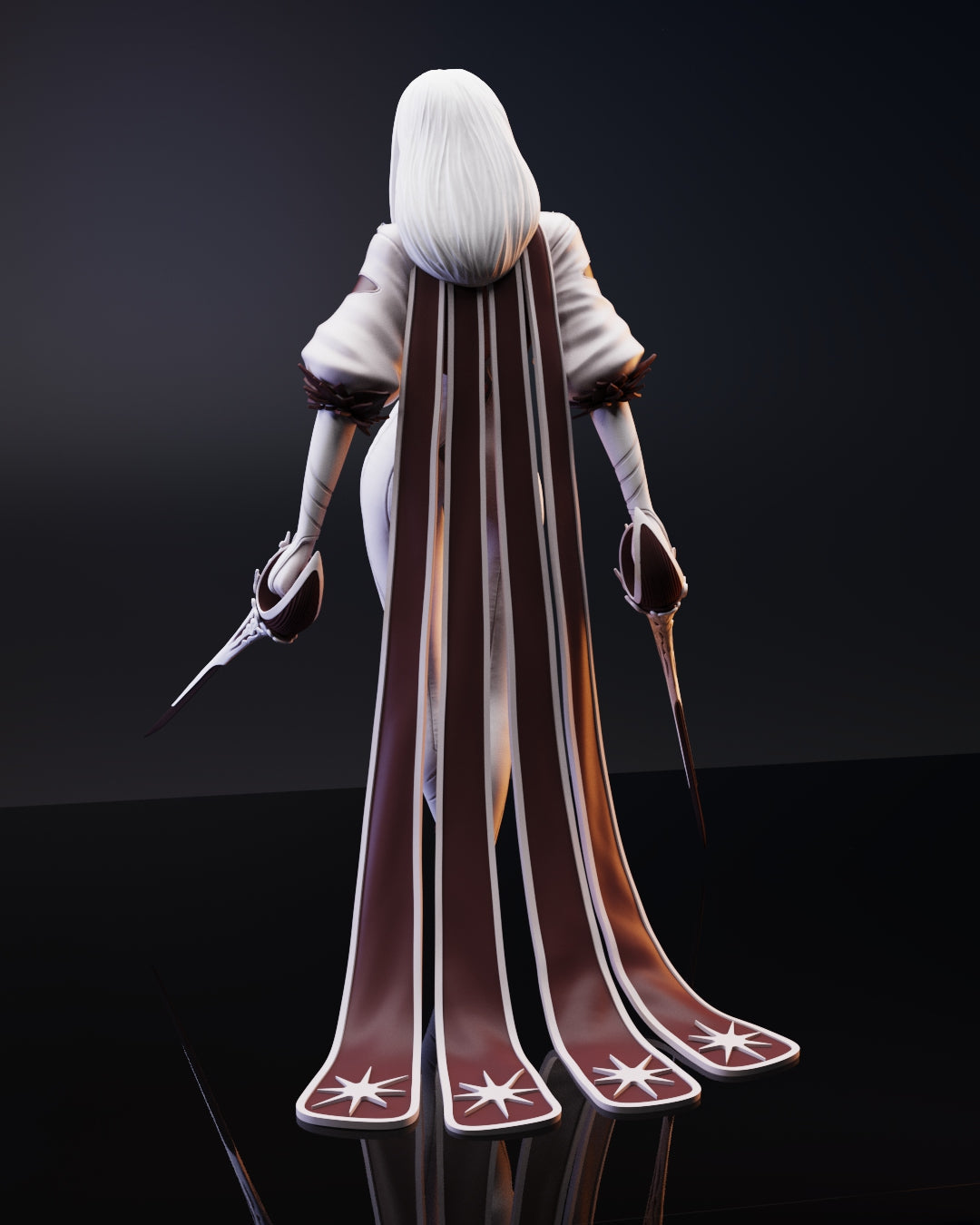 Mikeo Special Edition - The Double Sword Assassin - STL 3D Print Files - 3D Printed Garage Kit ガレージキット Resin Model Scale Figure フィギュア