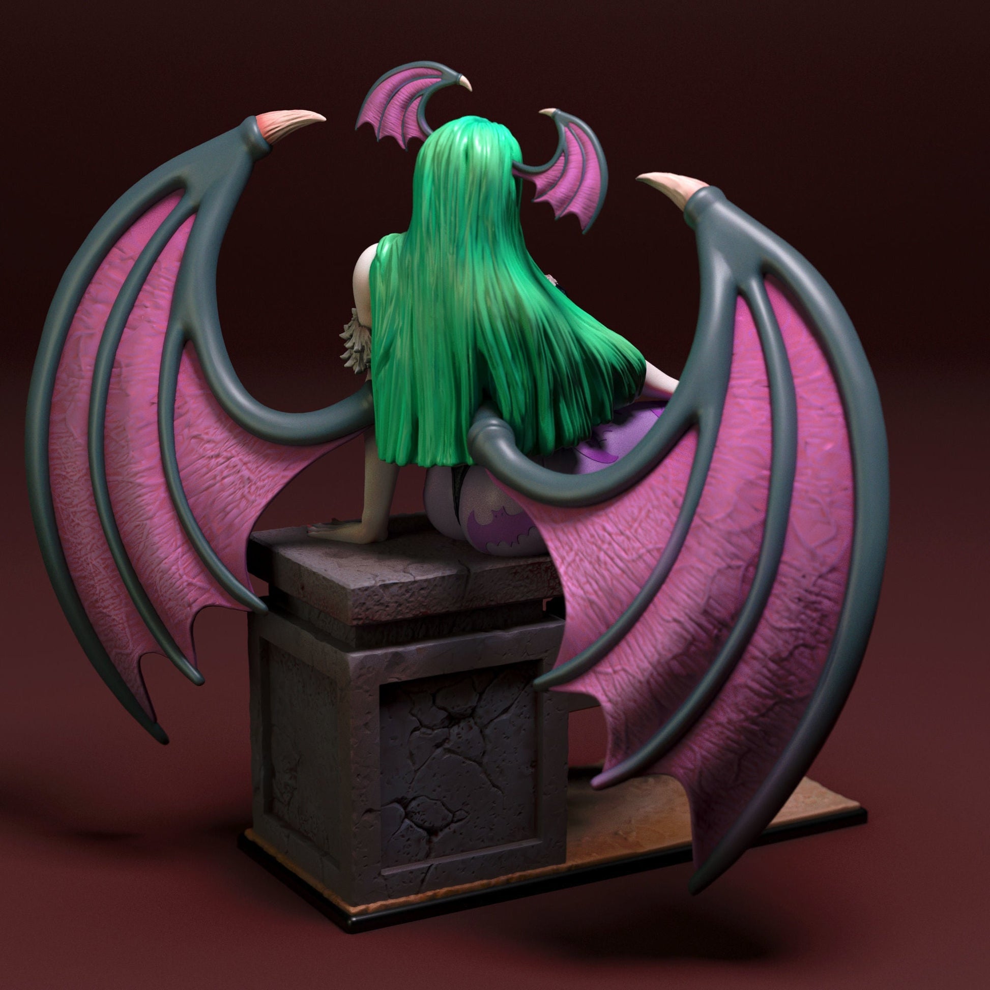 Morrigan Special Edition - Darkstalkers - STL 3D Print Files - 3D Printed Garage Kit ガレージキット Resin Model Scale Figure フィギュア