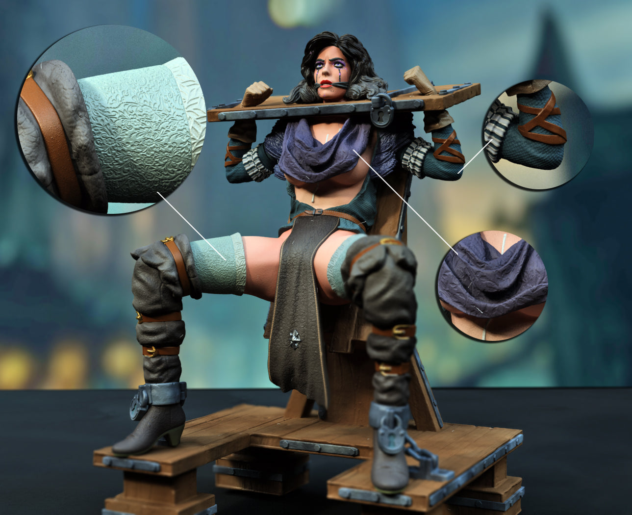 Yennefer Sorcerer Special Edition - The Witcher - STL 3D Print Files - 3D Printed Garage Kit ガレージキット Resin Model Scale Figure フィギュア