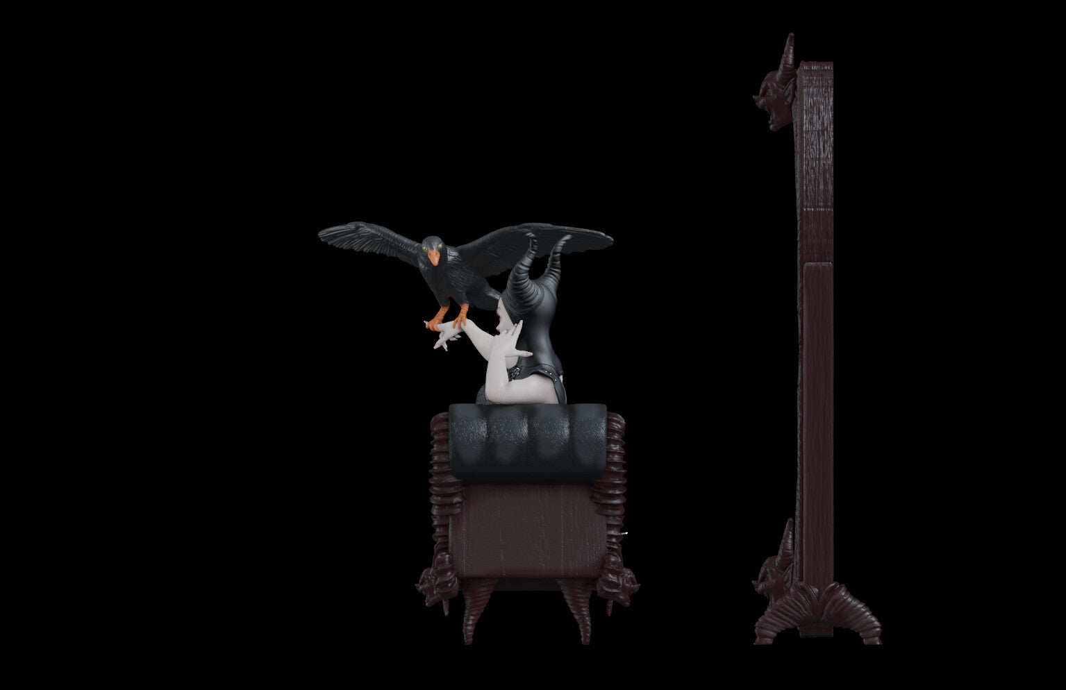 Maleficent Special Edition - STL 3D Print Files - 3D Printed Garage Kit ガレージキット Resin Model Scale Figure フィギュア