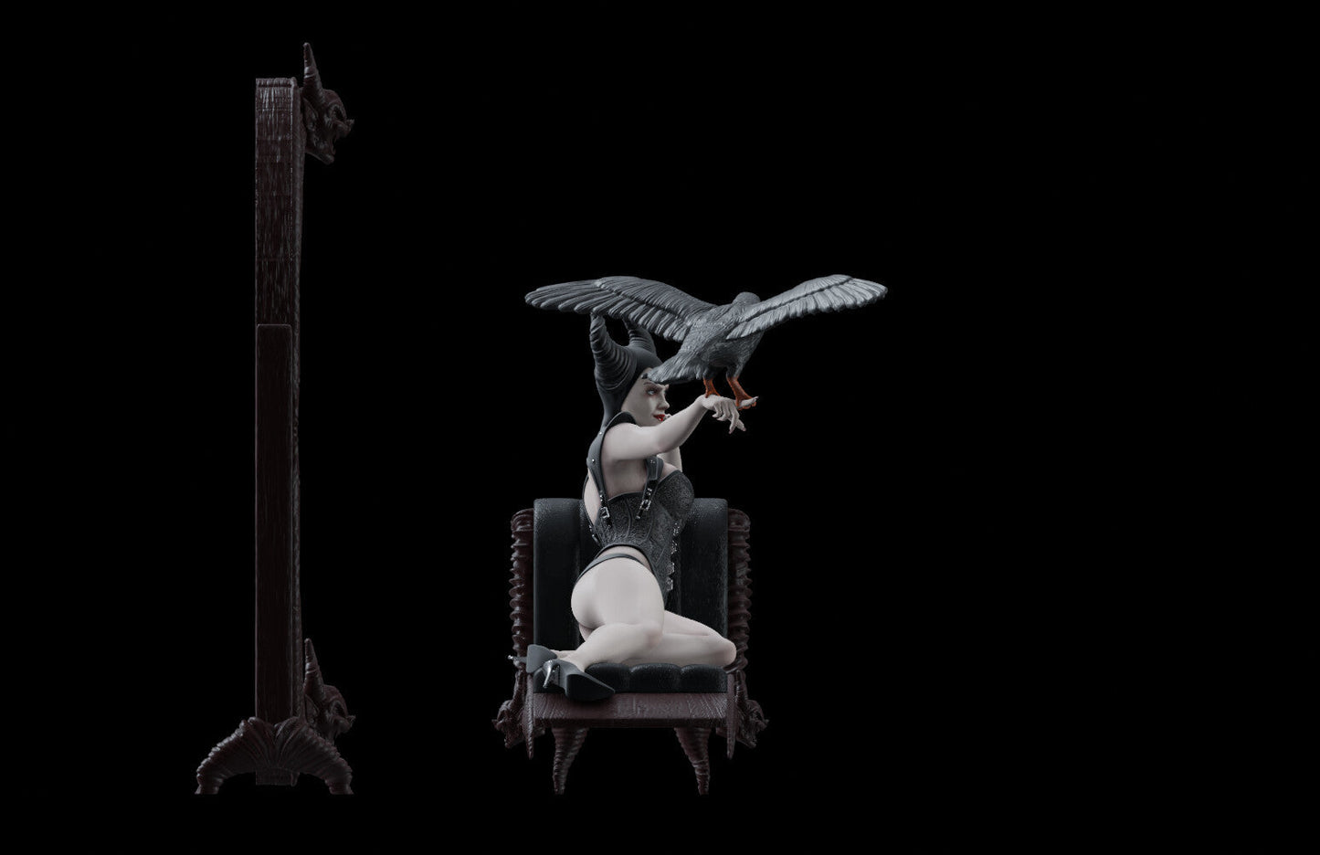 Maleficent Special Edition - STL 3D Print Files - 3D Printed Garage Kit ガレージキット Resin Model Scale Figure フィギュア