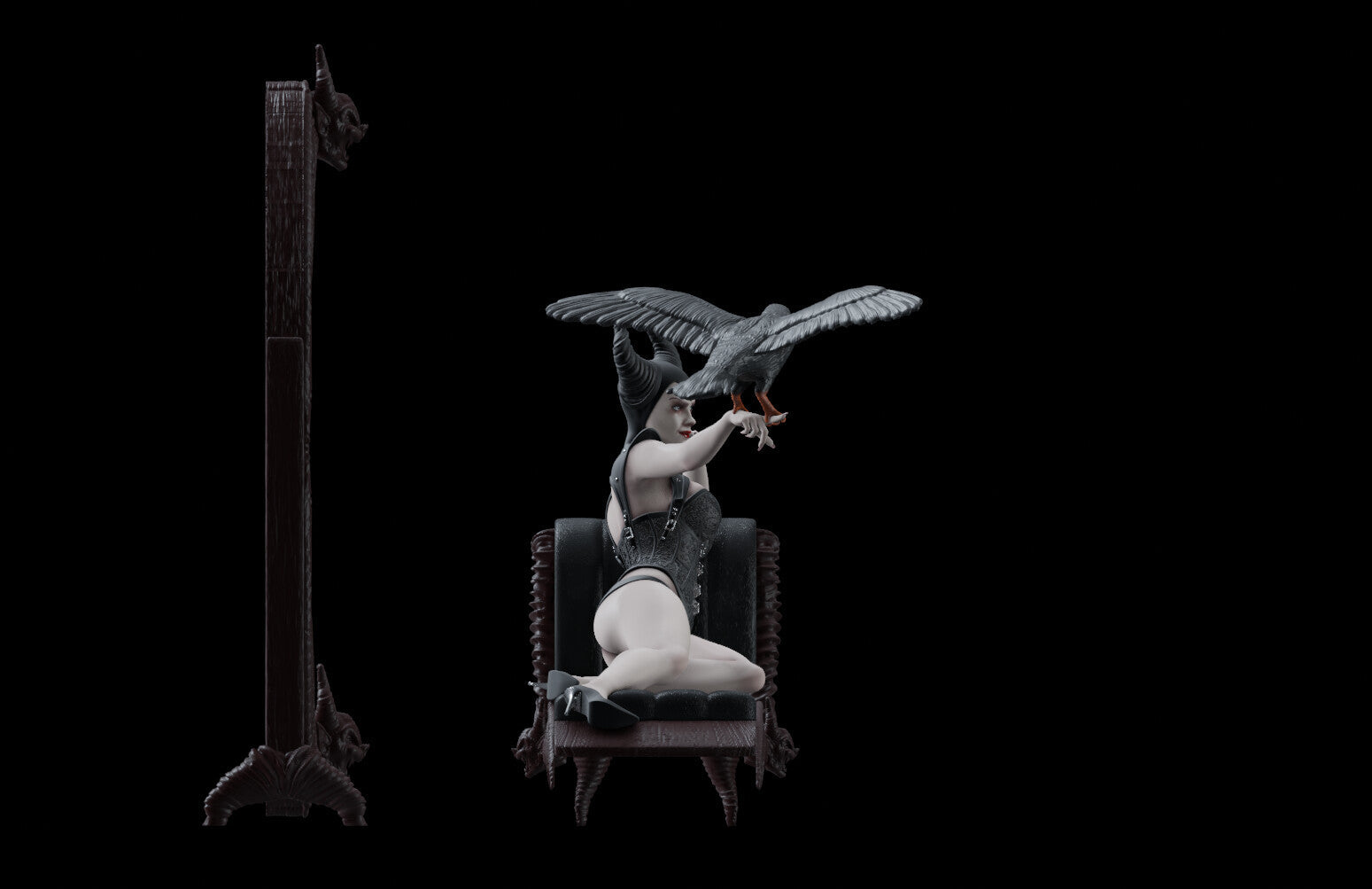 Maleficent Special Edition - STL 3D Print Files - 3D Printed Garage Kit ガレージキット Resin Model Scale Figure フィギュア