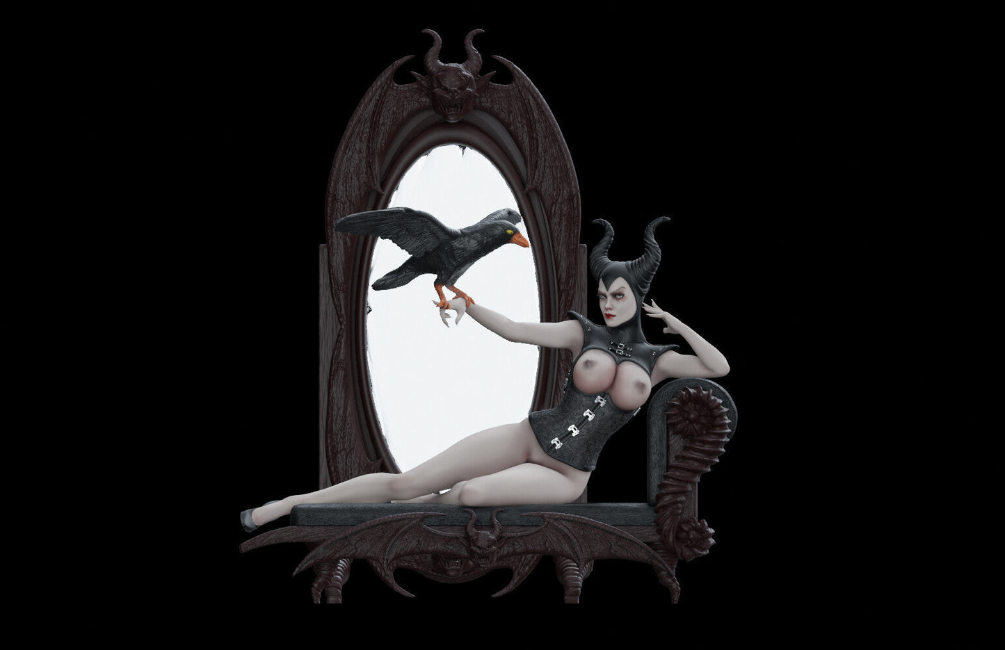 Maleficent Special Edition - STL 3D Print Files - 3D Printed Garage Kit ガレージキット Resin Model Scale Figure フィギュア