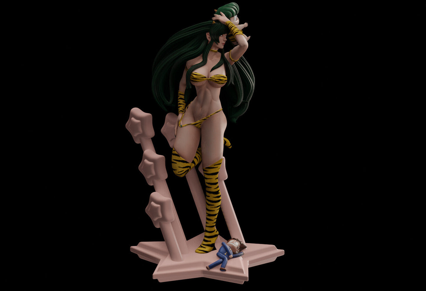 Lum Special Edition - Urusei Yatsura - STL 3D Print Files - 3D Printed Garage Kit ガレージキット Resin Model Scale Figure フィギュア