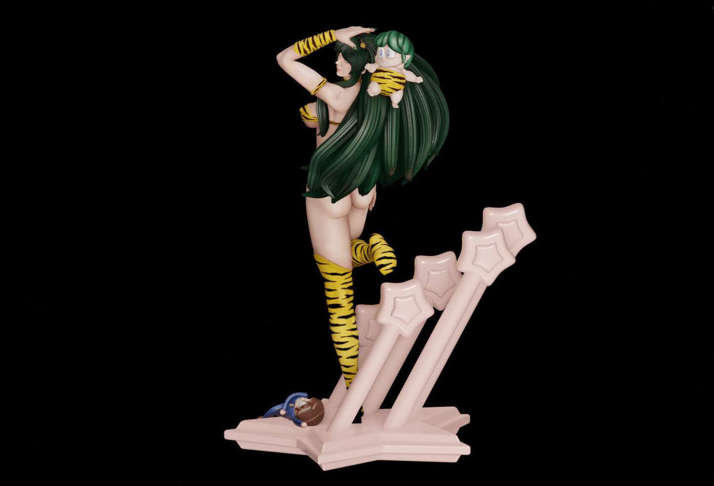 Lum Special Edition - Urusei Yatsura - STL 3D Print Files - 3D Printed Garage Kit ガレージキット Resin Model Scale Figure フィギュア