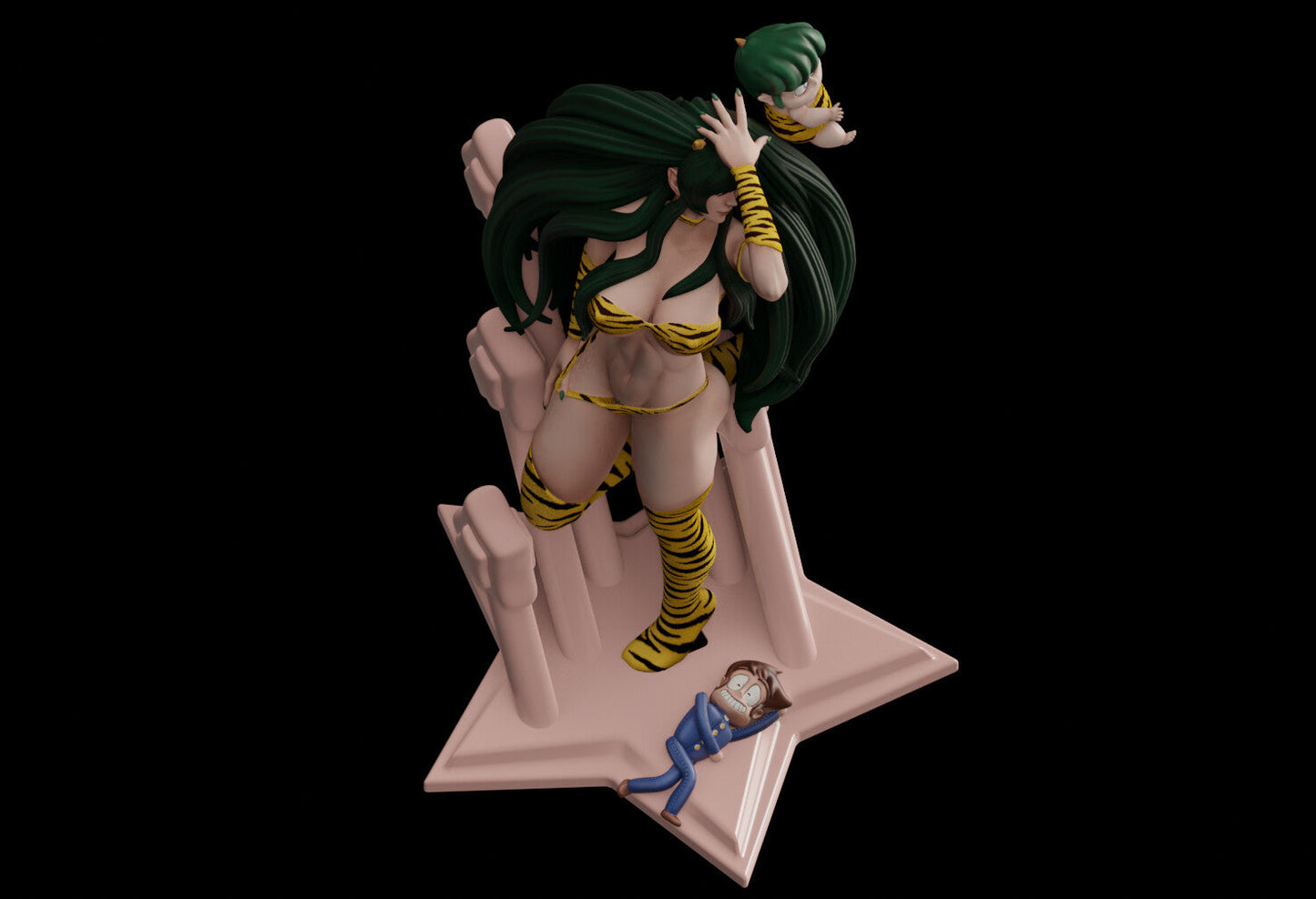 Lum Special Edition - Urusei Yatsura - STL 3D Print Files - 3D Printed Garage Kit ガレージキット Resin Model Scale Figure フィギュア