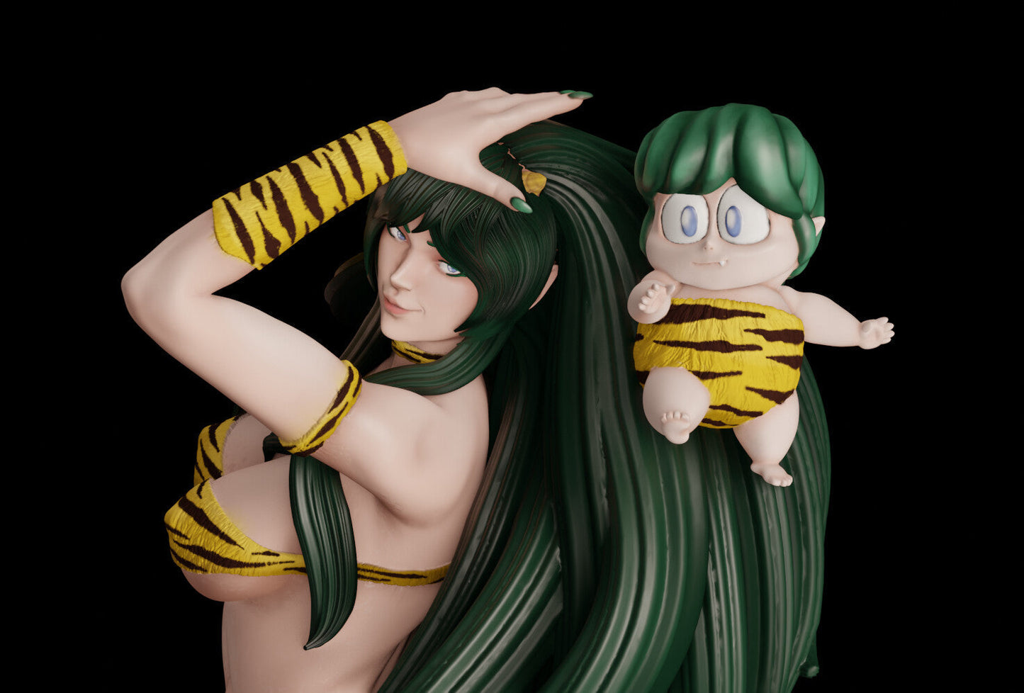 Lum Special Edition - Urusei Yatsura - STL 3D Print Files - 3D Printed Garage Kit ガレージキット Resin Model Scale Figure フィギュア
