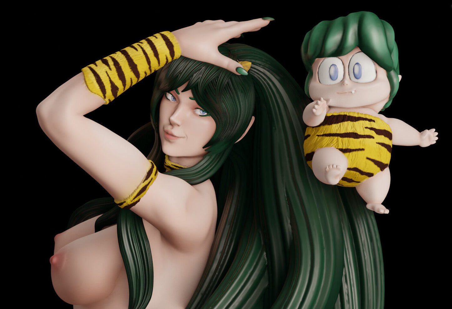 Lum Special Edition - Urusei Yatsura - STL 3D Print Files - 3D Printed Garage Kit ガレージキット Resin Model Scale Figure フィギュア