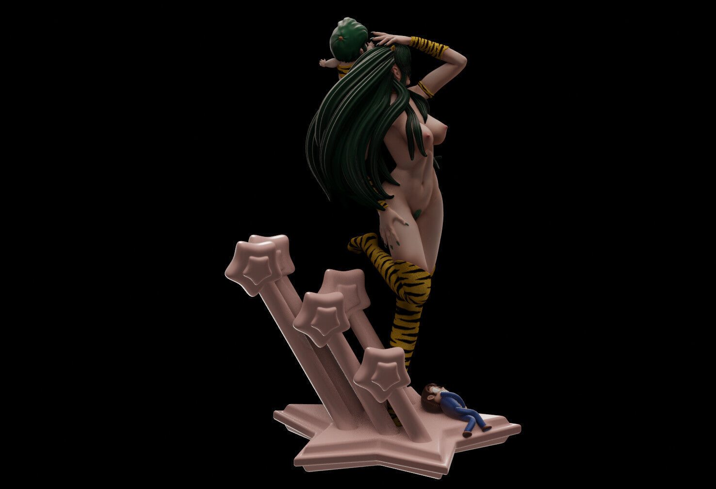 Lum Special Edition - Urusei Yatsura - STL 3D Print Files - 3D Printed Garage Kit ガレージキット Resin Model Scale Figure フィギュア
