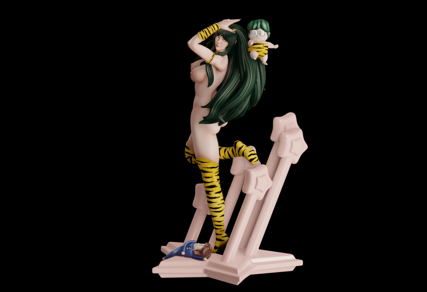 Lum Special Edition - Urusei Yatsura - STL 3D Print Files - 3D Printed Garage Kit ガレージキット Resin Model Scale Figure フィギュア