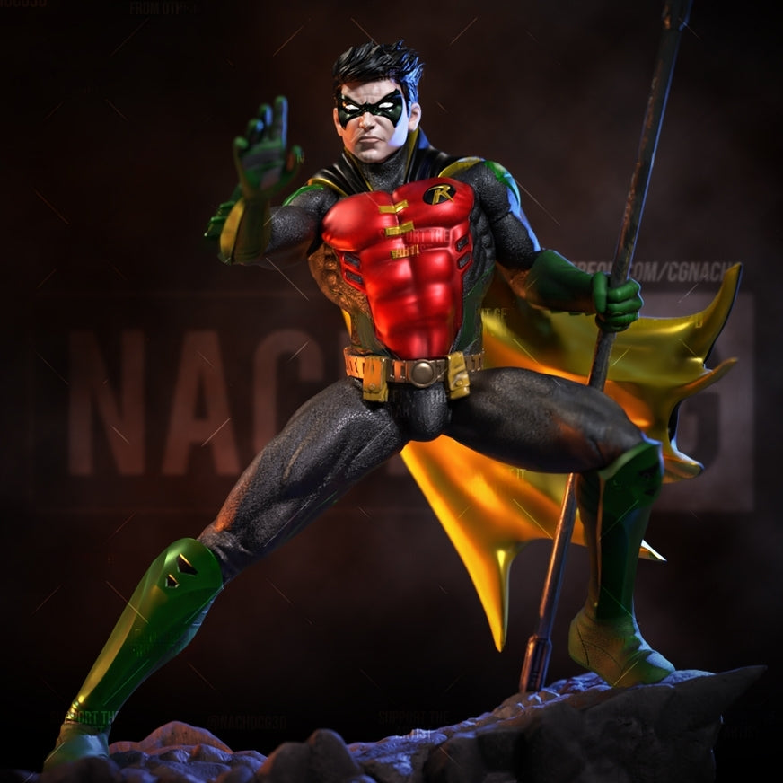 1391 Robin - Batman - STL 3D Print Files - 3D Printed Garage Kit ガレージキット Resin Model Scale Figure フィギュア