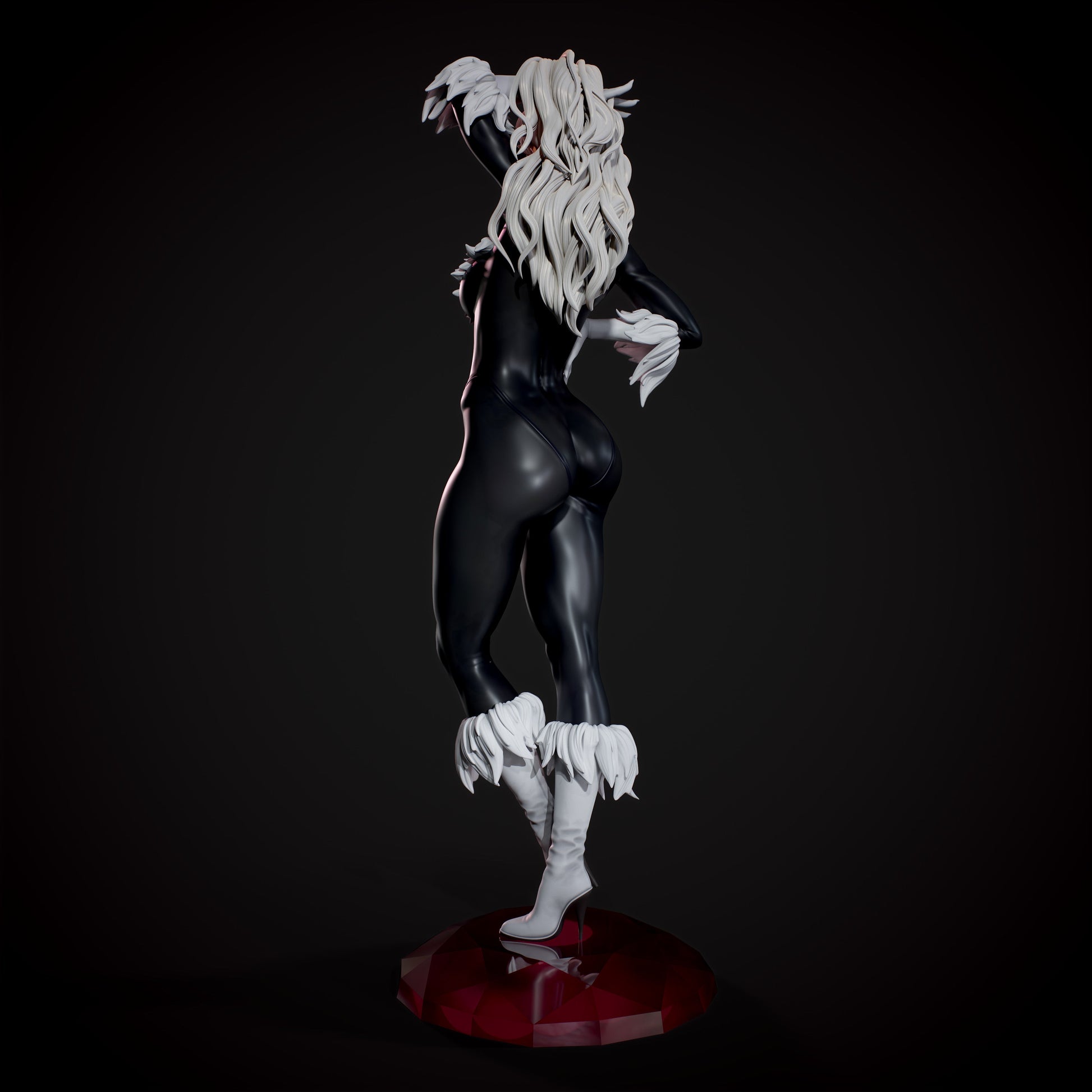1431 Black Cat - Marvel Comics - STL 3D Print Files - 3D Printed Garage Kit ガレージキット Resin Model Scale Figure フィギュア