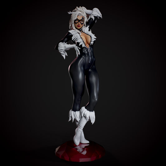 1431 Black Cat - Marvel Comics - STL 3D Print Files - 3D Printed Garage Kit ガレージキット Resin Model Scale Figure フィギュア