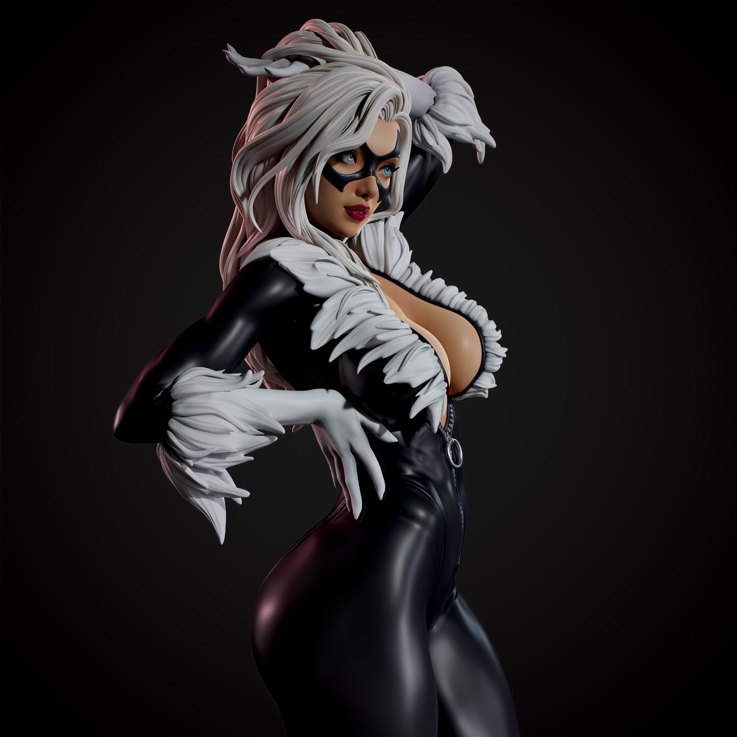 1431 Black Cat - Marvel Comics - STL 3D Print Files - 3D Printed Garage Kit ガレージキット Resin Model Scale Figure フィギュア