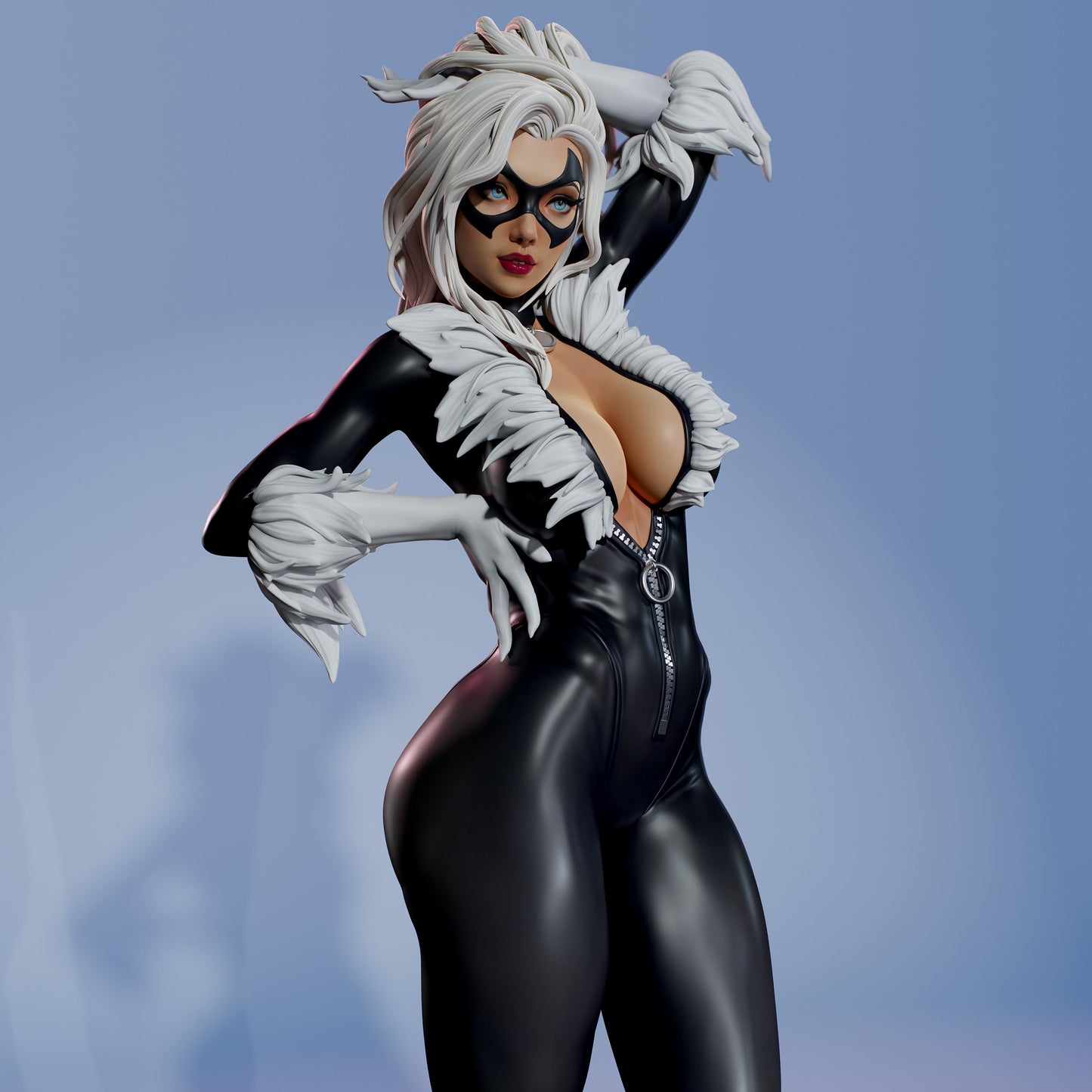 1431 Black Cat - Marvel Comics - STL 3D Print Files - 3D Printed Garage Kit ガレージキット Resin Model Scale Figure フィギュア