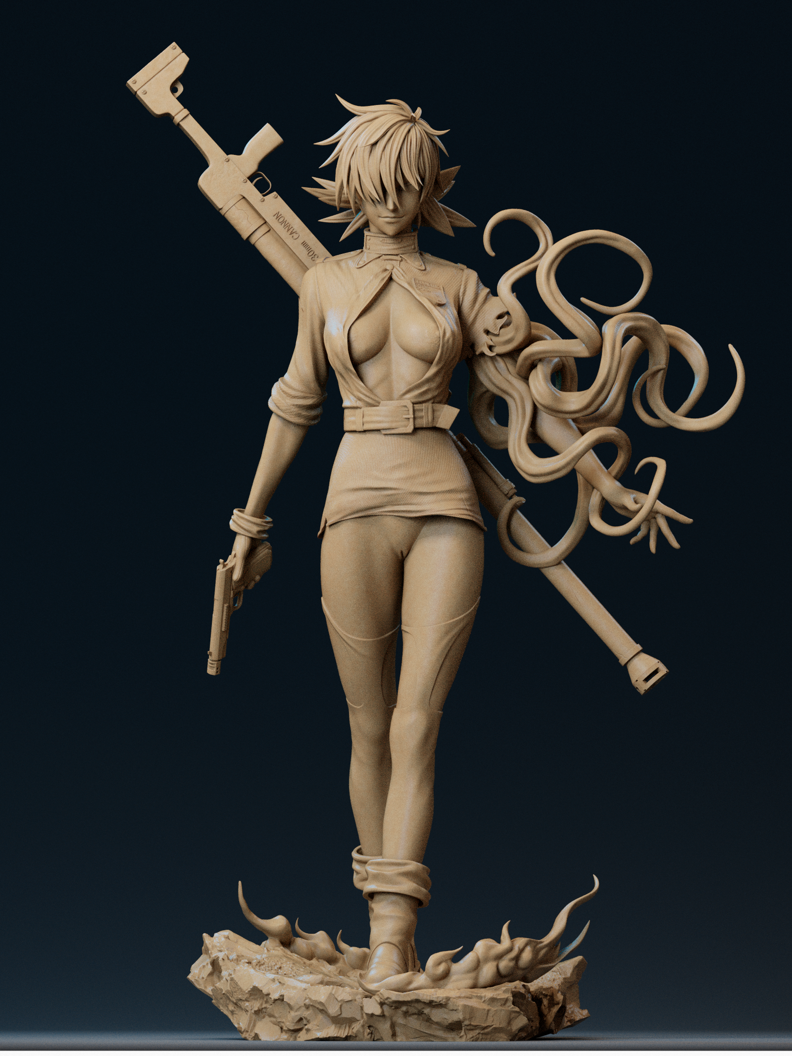 1479 Seras Victoria Special Edition - Hellsing - STL 3D Print Files - 3D Printed Garage Kit ガレージキット Resin Model Scale Figure フィギュア