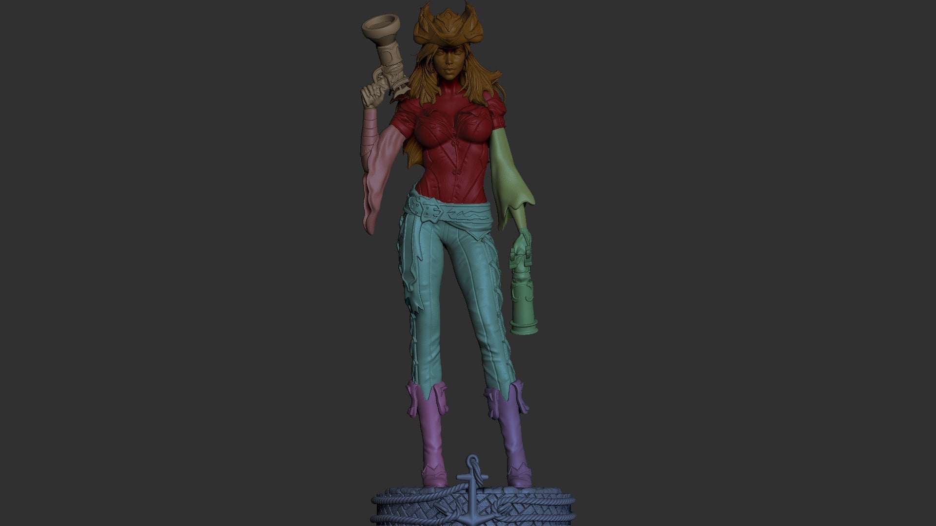 Miss Fortune Special Edition - League of Legends - STL 3D Print Files - 3D Printed Garage Kit ガレージキット Resin Model Scale Figure フィギュア