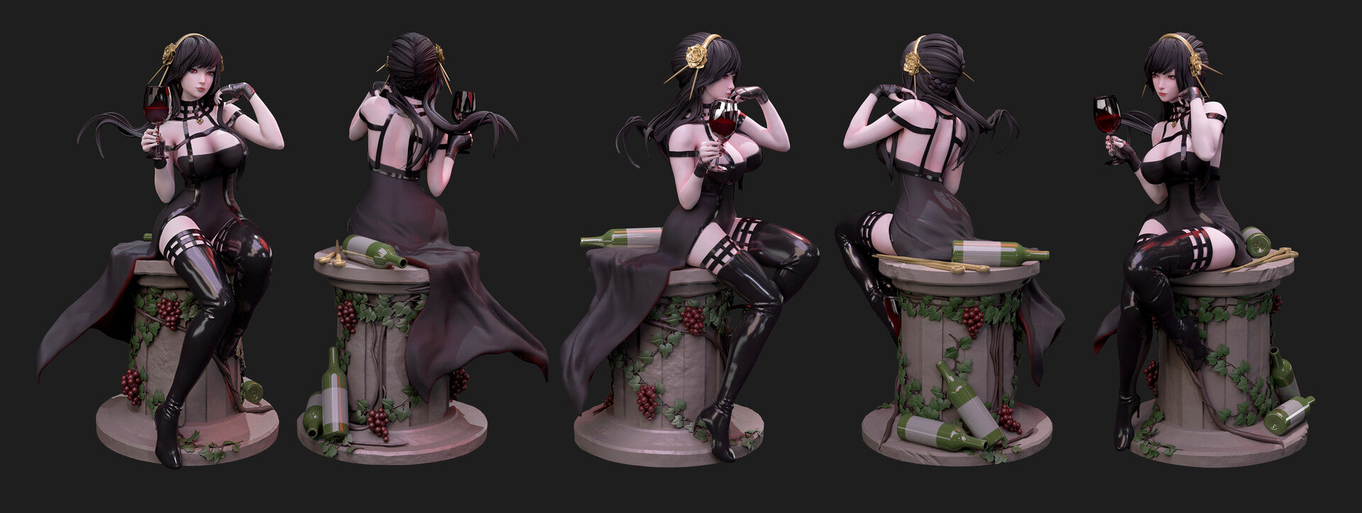 Yor Forger - Spy x Family 1/8 Scale - 3D Printed Garage Kit ガレージキット Resin Model Scale Figure フィギュア