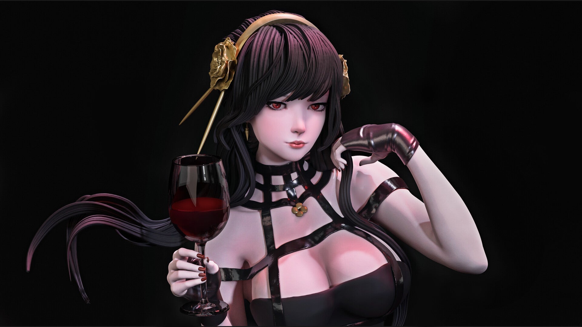 Yor Forger - Spy x Family 1/8 Scale - 3D Printed Garage Kit ガレージキット Resin Model Scale Figure フィギュア