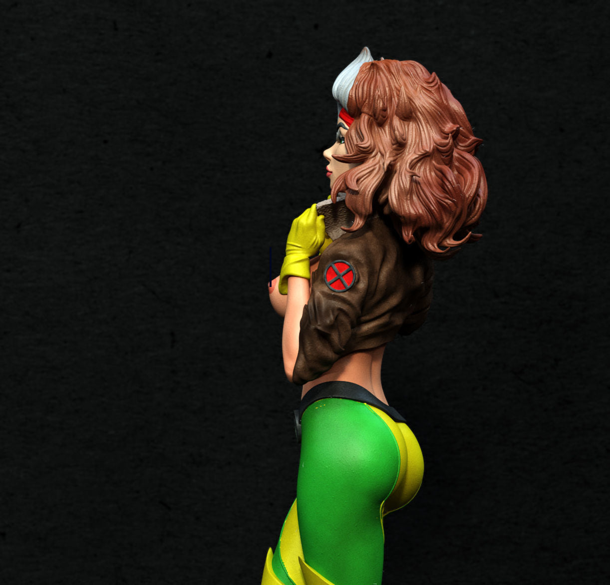 1513 Rogue Special Edition - X-men - STL 3D Print Files - 3D Printed Garage Kit ガレージキット Resin Model Scale Figure フィギュア