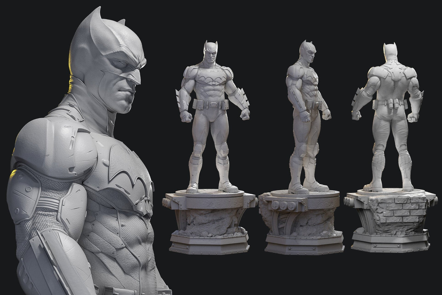 1256 Batman - DC Comics - STL 3D Print Files - 3D Printed Garage Kit ガレージキット Resin Model Scale Figure フィギュア