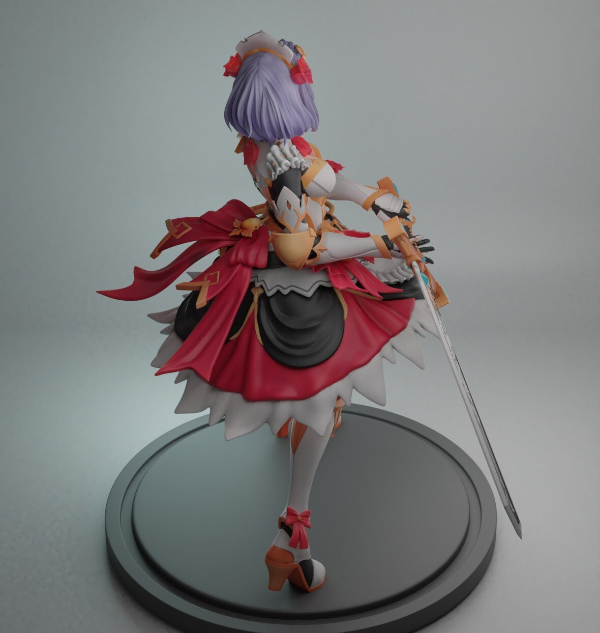 Noelle - Genshin Impact - STL 3D Print Files - 3D Printed Garage Kit ガレージキット Resin Model Scale Figure フィギュア