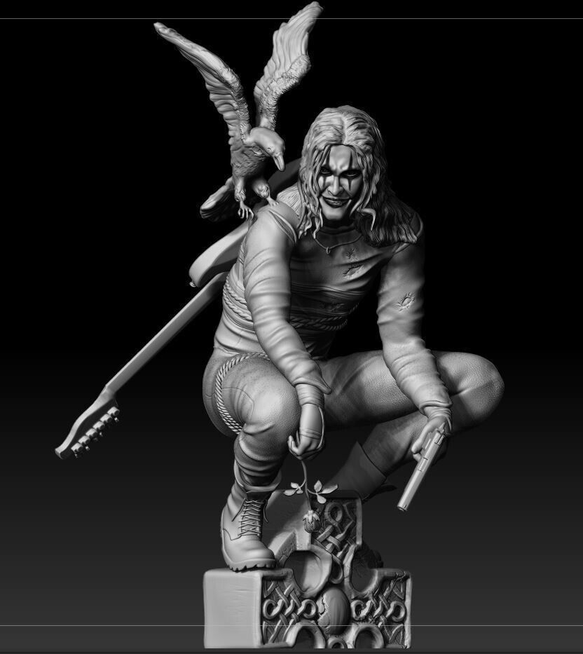 The Crow - Eric Draven 1/8 Scale - 3D Printed Garage Kit ガレージキット Resin Model Scale Figure フィギュア