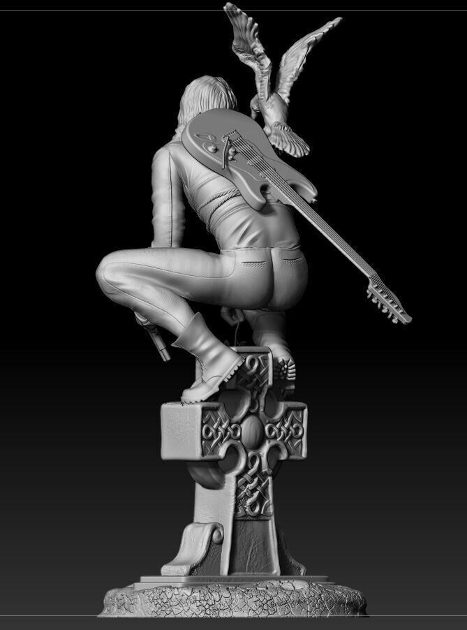 The Crow - Eric Draven 1/8 Scale - 3D Printed Garage Kit ガレージキット Resin Model Scale Figure フィギュア