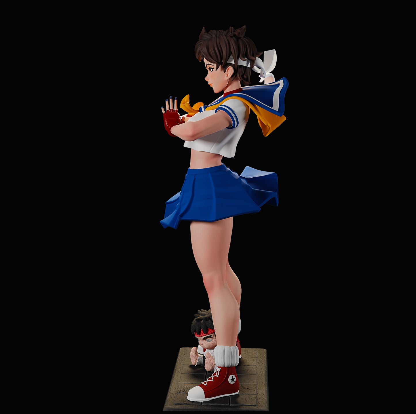1573 Sakura Special Edition - Street Fighter - STL 3D Print Files - 3D Printed Garage Kit ガレージキット Resin Model Scale Figure フィギュア