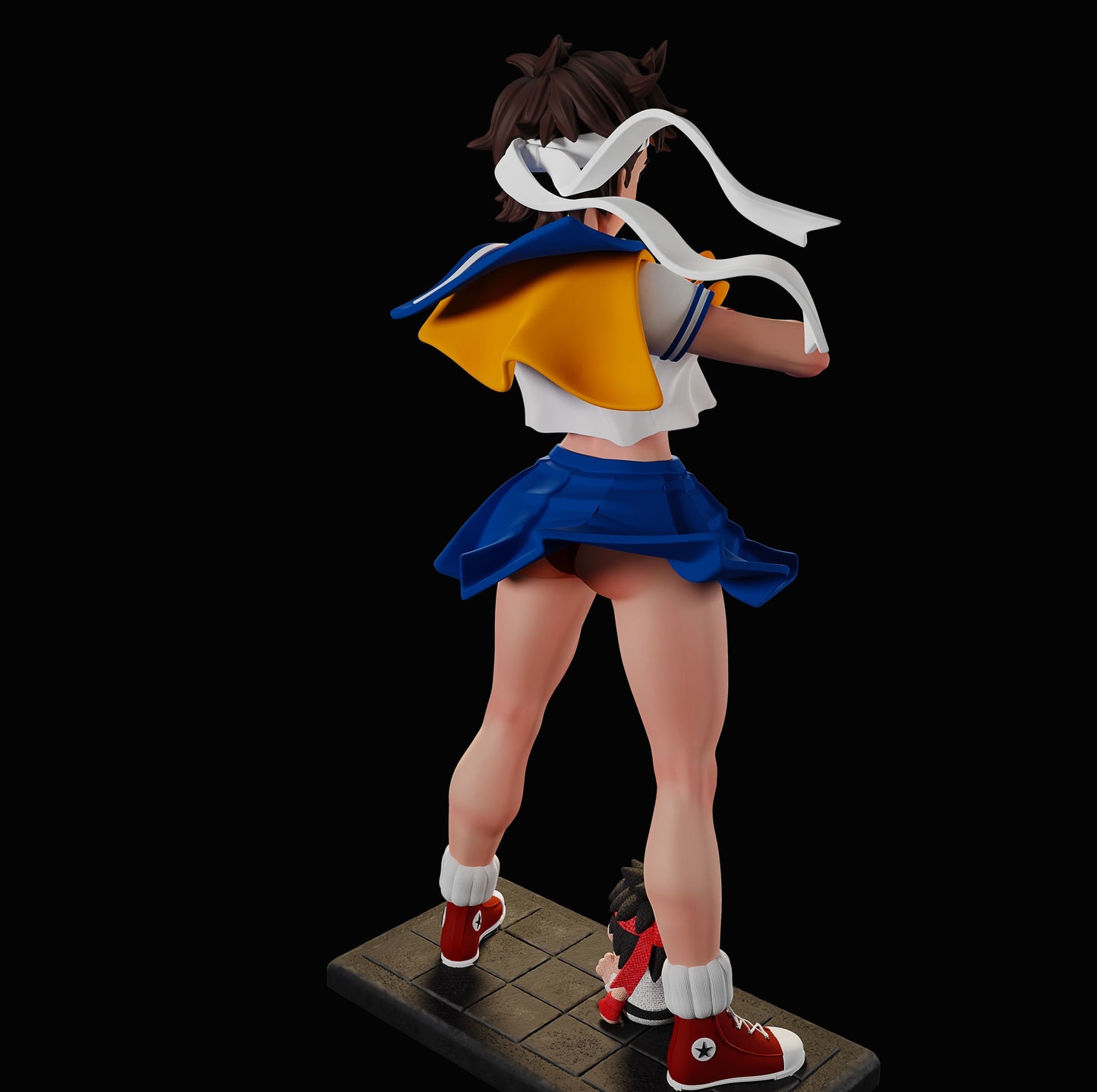 1573 Sakura Special Edition - Street Fighter - STL 3D Print Files - 3D Printed Garage Kit ガレージキット Resin Model Scale Figure フィギュア
