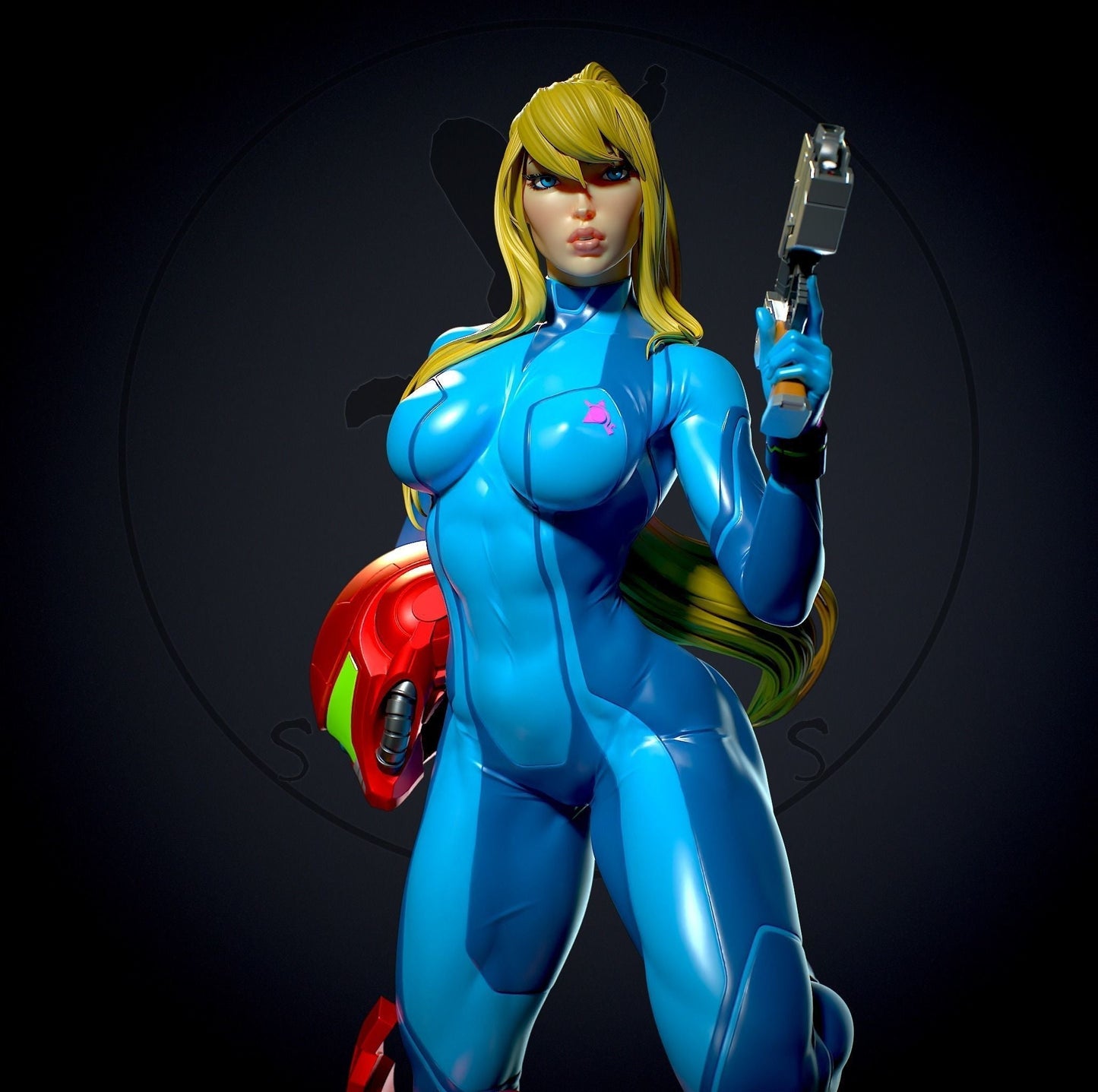 1569 Samus Aran Special Edition - Wikitroid - STL 3D Print Files - 3D Printed Garage Kit ガレージキット Resin Model Scale Figure フィギュア