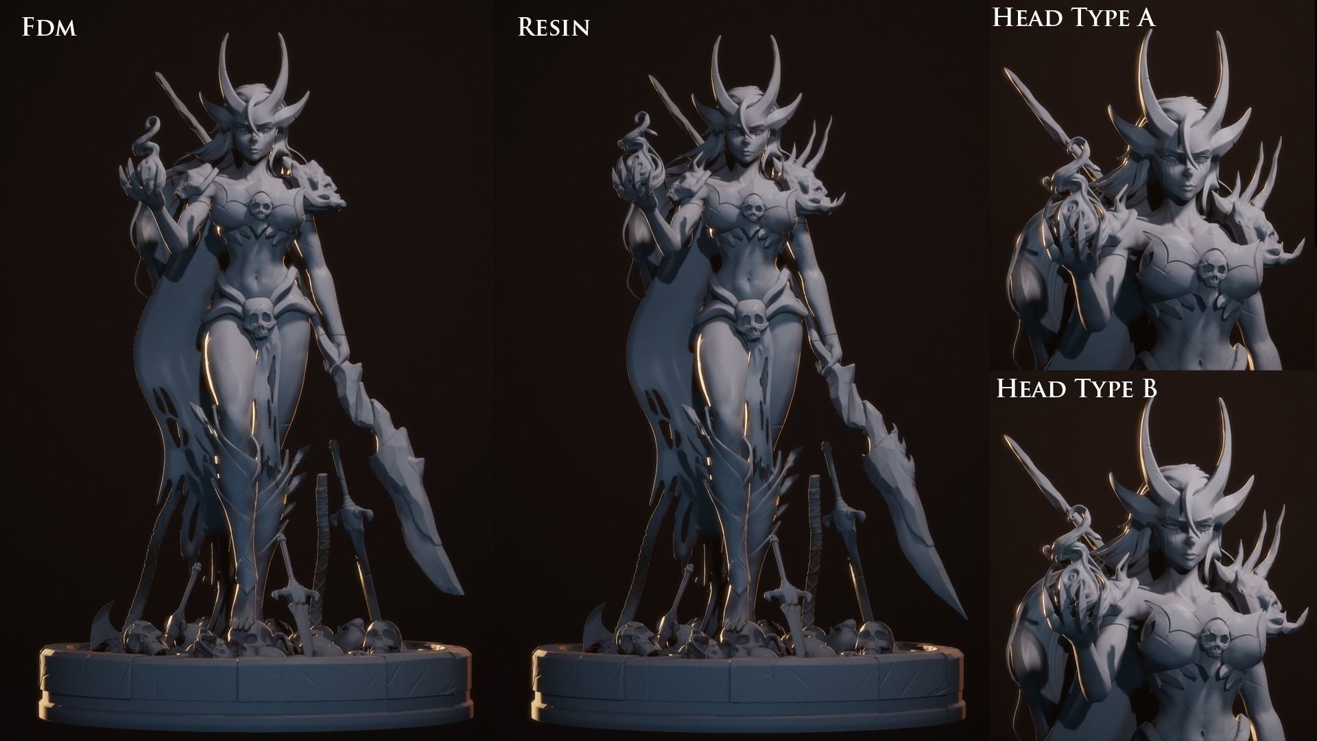 Sebitti Warrior Special Edition - STL 3D Print Files - 3D Printed Garage Kit ガレージキット Resin Model Scale Figure フィギュア