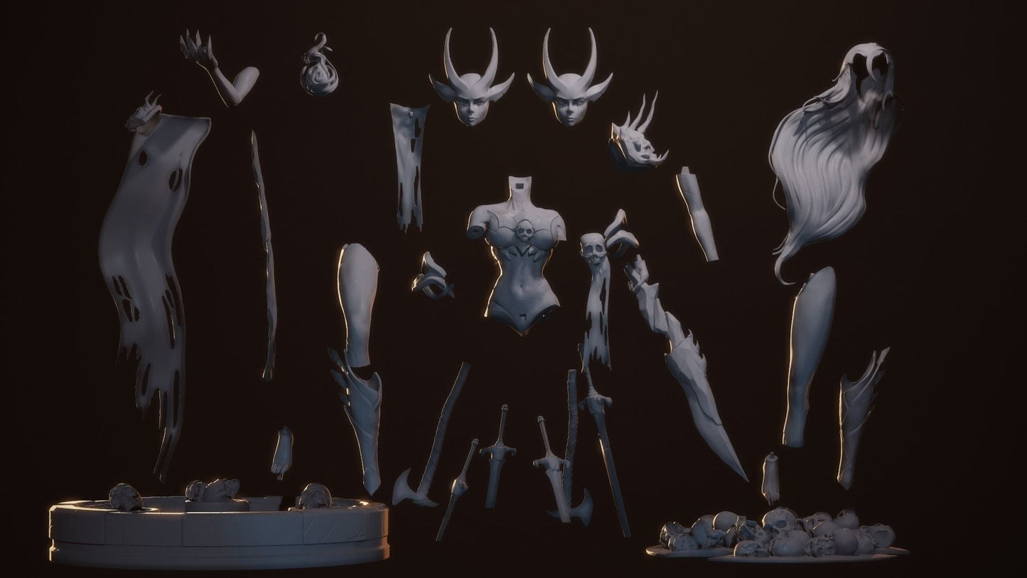 Sebitti Warrior Special Edition - STL 3D Print Files - 3D Printed Garage Kit ガレージキット Resin Model Scale Figure フィギュア